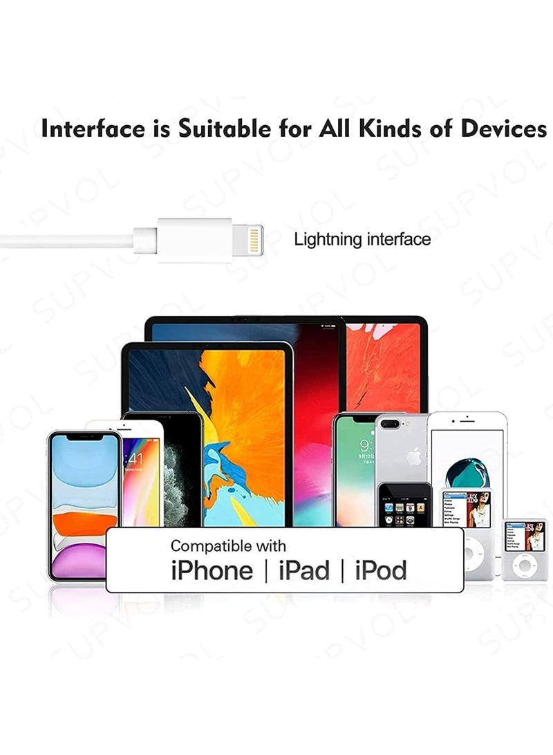 POP UP In-ear headphones - Lightning connector, wired, built-in microphone and volume control, noise-isolating, for iPhone 14 13 12 11 SE X XR XS 8 7, white - Image 5