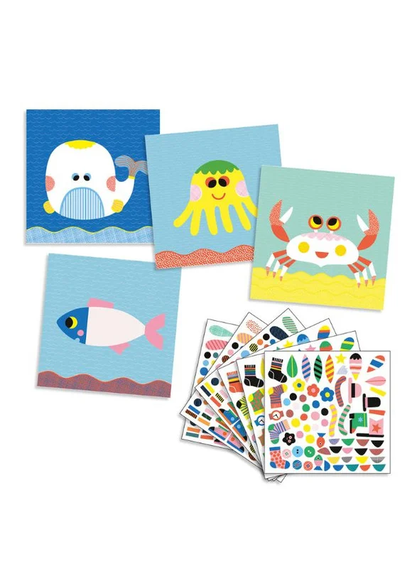 DJECO Sea Creatures Stickers