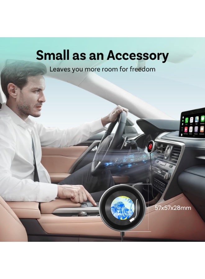 Ottocast CarPlay Clip Wireless Adapter - Seamless Apple CarPlay for iPhone, Plug & Play, Clips to Vent, Custom Screen, Fresh Scent. - Image 4