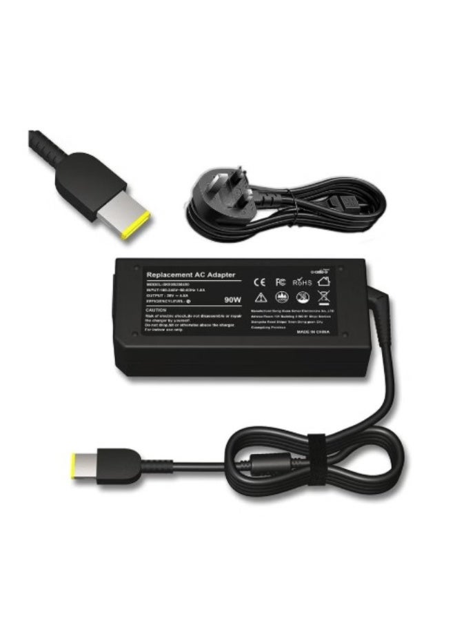 Terabyte 90W 20V 4.5A Laptop Charger for Lenovo ThinkPad X1 Carbon T440 E431 G410 45N0237 45N0236 45N0239 344428U ThinkPad T431s Z510 PA-1900-081 0B46994 0B46995 - Image 1
