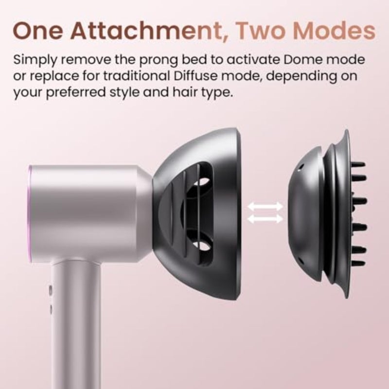 Upgraded Diffuser Nozzle 2 in 1, Wave + Curl Diffuser for Dyson Supersonic Hair Dryer HD01 HD02 HD03 HD04 HD08 HD15 HD16, Attachment Tools Accessories, Styling Tool for All Hair Types - Image 2