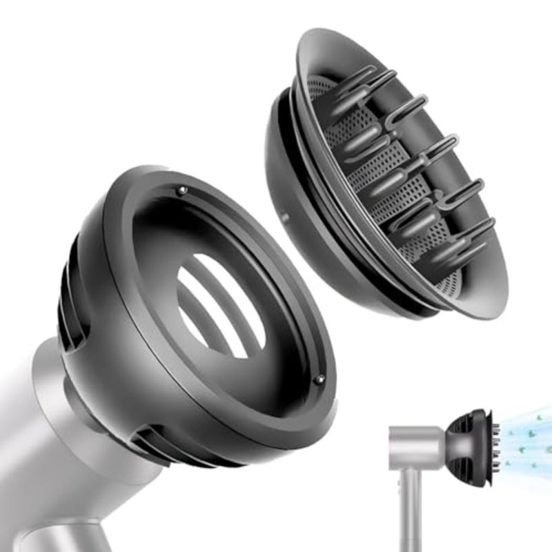 Upgraded Diffuser Nozzle 2 in 1, Wave + Curl Diffuser for Dyson Supersonic Hair Dryer HD01 HD02 HD03 HD04 HD08 HD15 HD16, Attachment Tools Accessories, Styling Tool for All Hair Types - Image 1