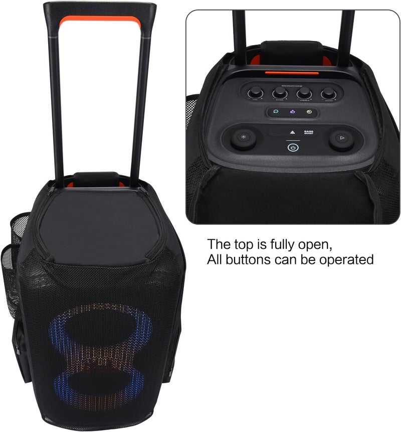 Travel Friendly Loudspeaker Case Enclosure for Bag with Padded Interior Accessory Pocket Holder Portable Accessories - Image 2