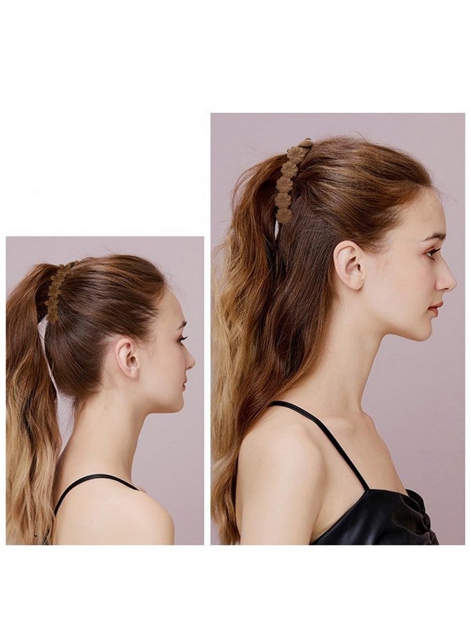 Hapdoo Hair Clips, 6PCS Daisy Flower Banana Clips for Medium Hair, Premium Acrylic Material, Mixed Colors Styles, Easy to Use, Hair Jaw Clips Barrettes Styling Accessories for Women Girls - Image 5