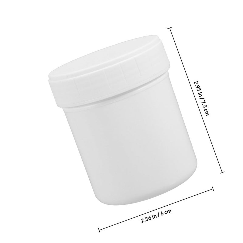 10Pcs 150ml White Airtight Plastic Storage Jars Wide Mouth Containers For Travel Cosmetic Food - Image 3