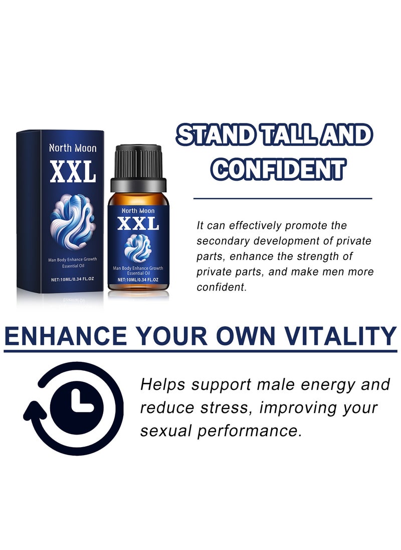 NORTH MOON Men's Body Care Essential Oil – Reduces Stress, Strengthens Body, Boosts Vitality and Stamina  - Image 5