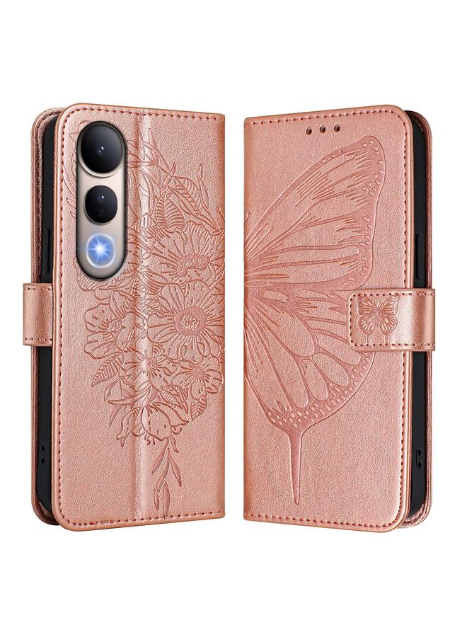 erorex Case For vivo V50 Lite 5G Embossed Butterfly Leather Phone Case - Image 2