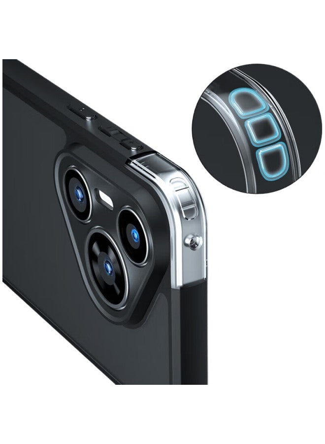 Langling, Suitable For Huawei Pura70 Phone Case, P70 Full Lens Protection, Shockproof, Airbag, Ultra-Thin, Micro-Translucent, Frosted Silicone, Non-Slip, Anti-Fingerprint, Simple Design, Soft Case For Men And Women - Image 1