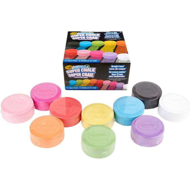 Crayola مجموعة كرايولا للطباشير الفائق القابل للغسل (10 قطع) - Image 2