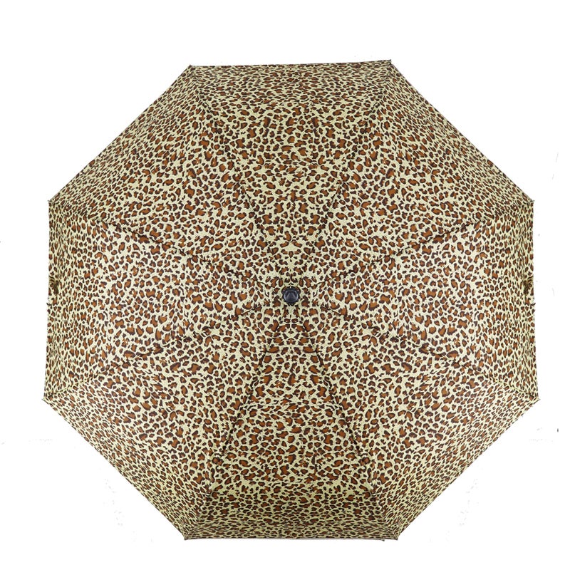 SIEPASA Windproof Travel Compact Umbrella-Automatic Umbrellas for Rain-Compact Folding Umbrella, Travel Umbrella Small Portable Windproof Umbrellas for Men Women Teenage. (New Leopard Print) - Image 5