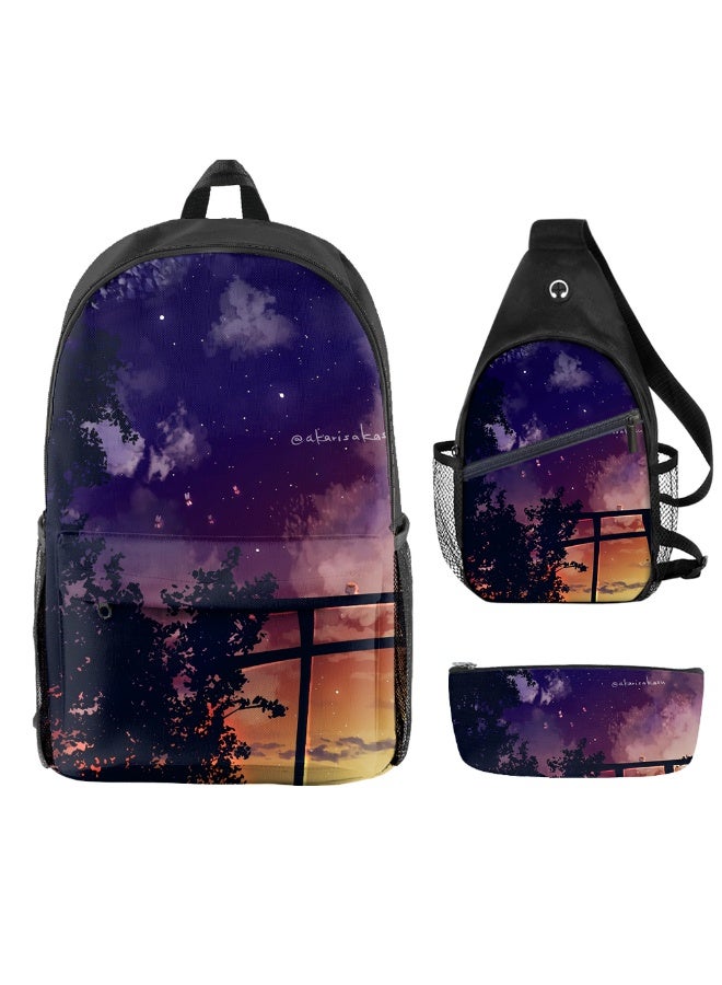 Schoolbags are available for students and adults for sports-T07-B - 991 - Image 1