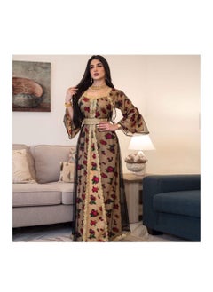 نوثينج فستان نسائي طويلة الأكمام ، متعدد اللوان - مقاس XXL  - Image 1