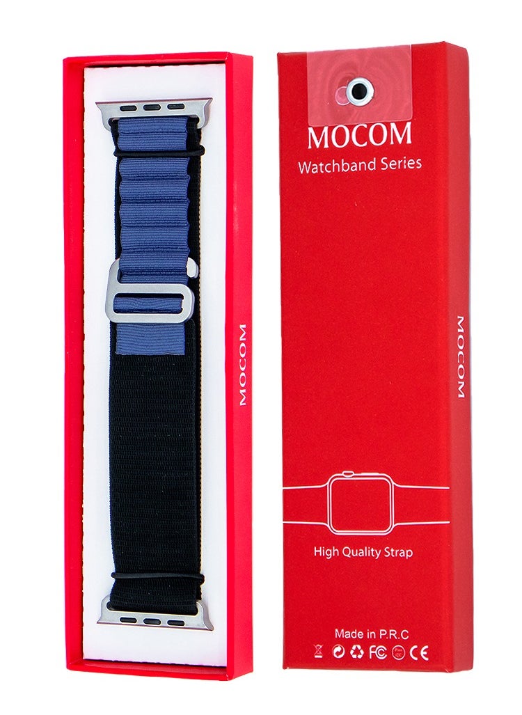 MOCOM 49mm Watch Straps Alpine Loop Band For Watch Mocom BlackBlue  - Image 2