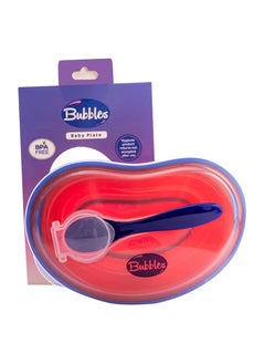 Bubbles Bubbles plate - red 