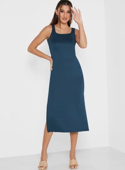 Ginger Square Neck Knit Dress
