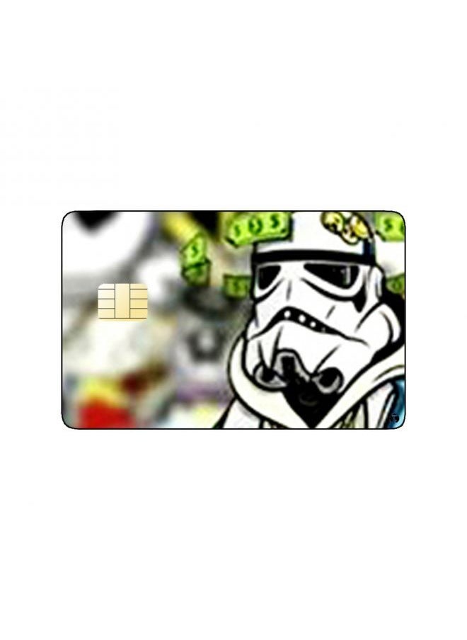 RKN PRINTED BANK CARD STICKER Storm Trooper From Star Wars By Warner Bros  - Image 1