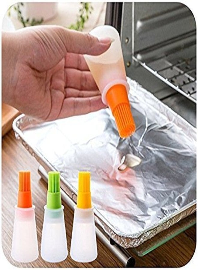 DR Mall Multipurpose Oil Honey Dispenser Storage and Basting Brush Liquid Oil Pen Cake Butter Bread Pastry Brush - Image 3