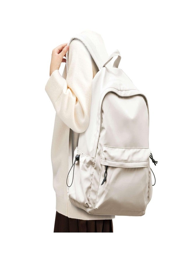 SEAFEW Backpack for Women,Carry on Backpack Flight Approved,Casual Daypacks Cabin Bagage, White School, M - Image 1