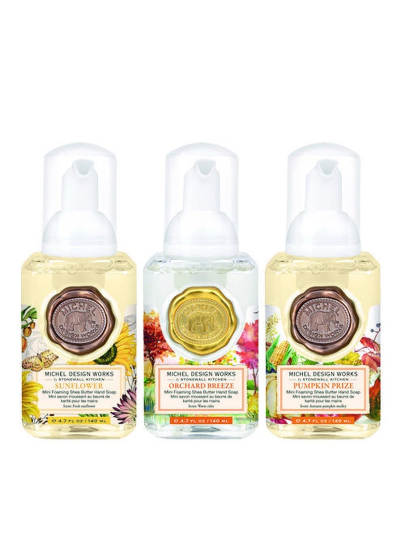Michel Design Works - Michel Design Works Mini Foaming Hand Soap Set Autumn Scents 819056 - Image 1