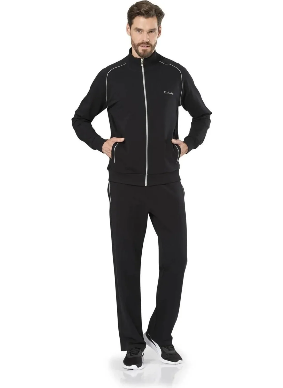 pierre cardin Men's Zippered Tracksuit Suit