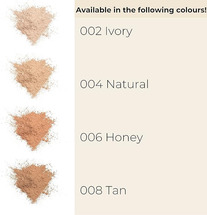 gosh بودرة جوش المعدنية النباتية للبودرة السائبة مع المعادن لجميع أنواع البشرة لمسة نهائية غير لامعة تدوم طويلاً لبشرة خالية من العيوب بدون تأثير القناع تغطية متوسطة إلى عالية 006 عسل - Image 3