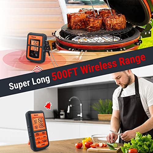 ThermoPro TP08 500FT Wireless Meat Thermometer for Grilling Smoker BBQ Grill Oven Thermometer with Dual Probe Kitchen Cooking Food Thermometer - Image 3