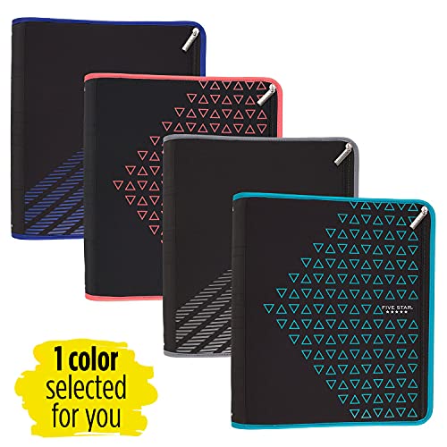 Five Star Zipper Binder, 2 Inch 3 Ring Binder, Xpanz Expandable with Interior Pockets, Assorted Colors, Color Selected For You, 1 Count (29040) - Image 2