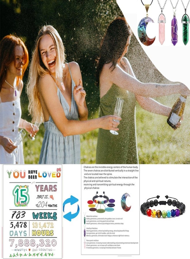 Carselage 15th Birthday Gifts for Girls, Unique 15 Year Old Girl Birthday Gift Ideas, Happy 15th Birthday Decorations Gifts for Teenager Girls, Younger Sister, Daughters, Granddaughters - Image 5