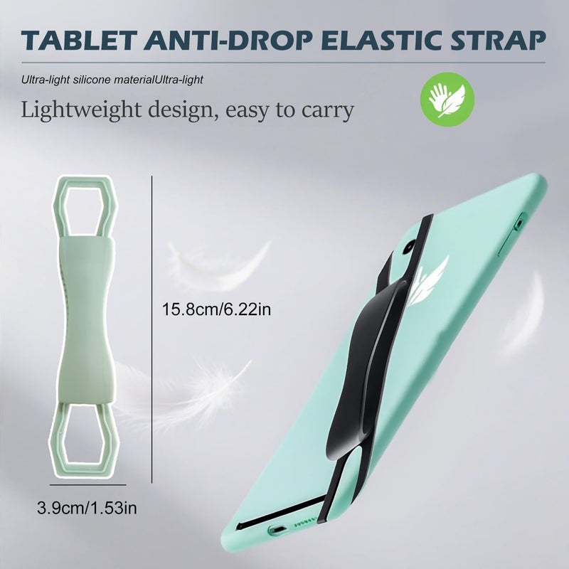 TORMEN Hand Strap for Kindle Tablets ? Anti-Slip E-Reader Grip Holder for Secure Reading(Green) - Image 2