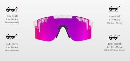 Pit Viper Sunglasses I Narrow Fit - Small Adult & Kids 8-12 I Original Retro Model I Polarized Polycarbonate Lens - Image 2