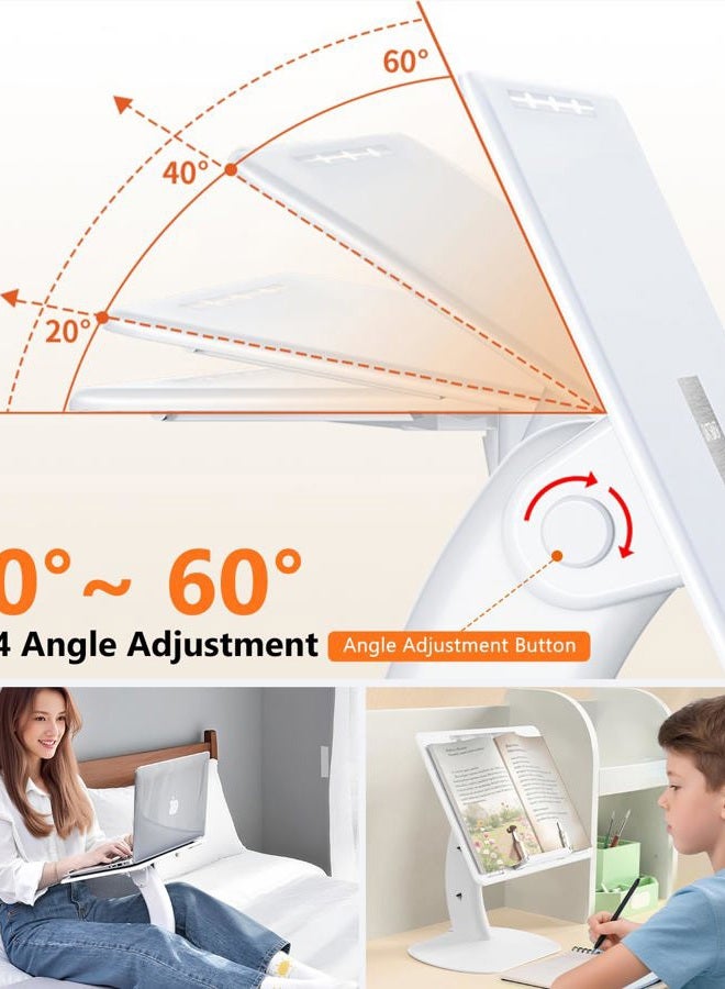 Bifine Book Stand for Reading with Book Page Holder Adjustable Book Stand for Kids, Home Office, and Travel - Ergonomic Book Holder for Reading in Bed, Couch, Desk - Image 3