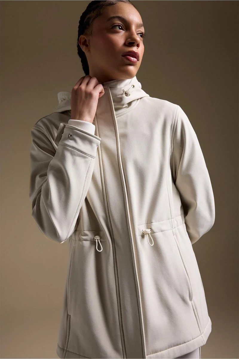 Defacto Regular Fit Hooded Zip-Up Waterproof Jacket