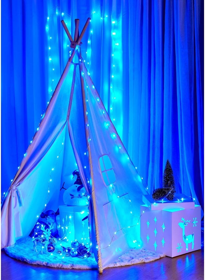 MineTom Fairy Lights Battery Operated, 33 Feet 100 Leds Color Changing Twinkle Lights With Remote And Lighting Modes Waterproof 3Aa Battery Case String Lights For Bedroom Wedding Party  - Image 5