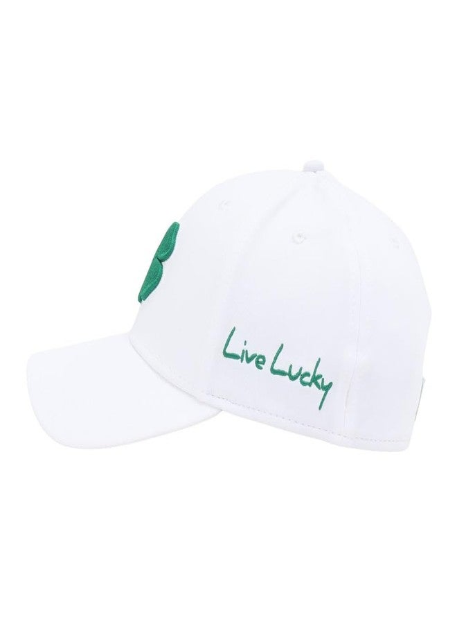 Black Clover Premium Clover 16 Flex Cap, White/Green, S/M - Image 3