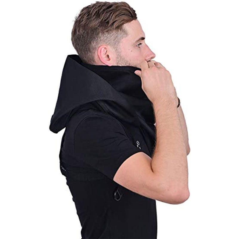 Mido  Hat Mask Set Black Cotton Gauze Card Pirate Hat Set Windproof Hat  Hat - Image 5