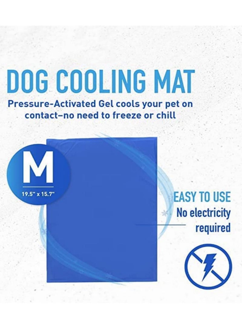 Dog Cooling Mat Pet Gel Self Cooling Pad for Dogs and Cats Washable Hot Summer Kennel Mat Cool Bed for Pets Reusable Chill Pad for Dogs Cats Relief from Heat Stress 40x50cm - Image 3
