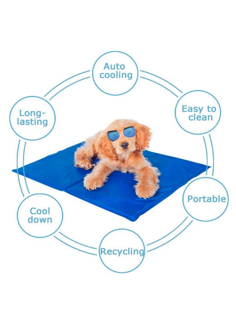 Dog Cooling Mat Pet Gel Self Cooling Pad for Dogs and Cats Washable Hot Summer Kennel Mat Cool Bed for Pets Reusable Chill Pad for Dogs Cats Relief from Heat Stress 40x50cm - Image 4