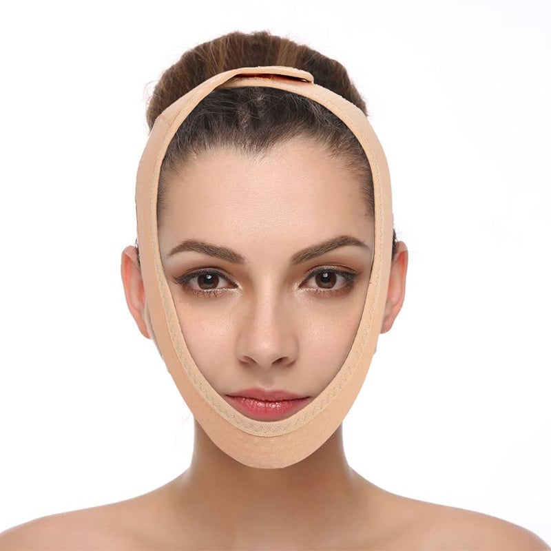 comfrt Faja Facial, Face Lifting Slimming Belt, Anti Wrinkle Face Slimming Mask Strap Face Line Smooth Breathable Bandage for M - Image 1