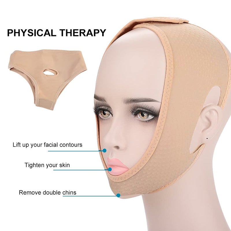 comfrt Faja Facial, Face Lifting Slimming Belt, Anti Wrinkle Face Slimming Mask Strap Face Line Smooth Breathable Bandage for M - Image 5