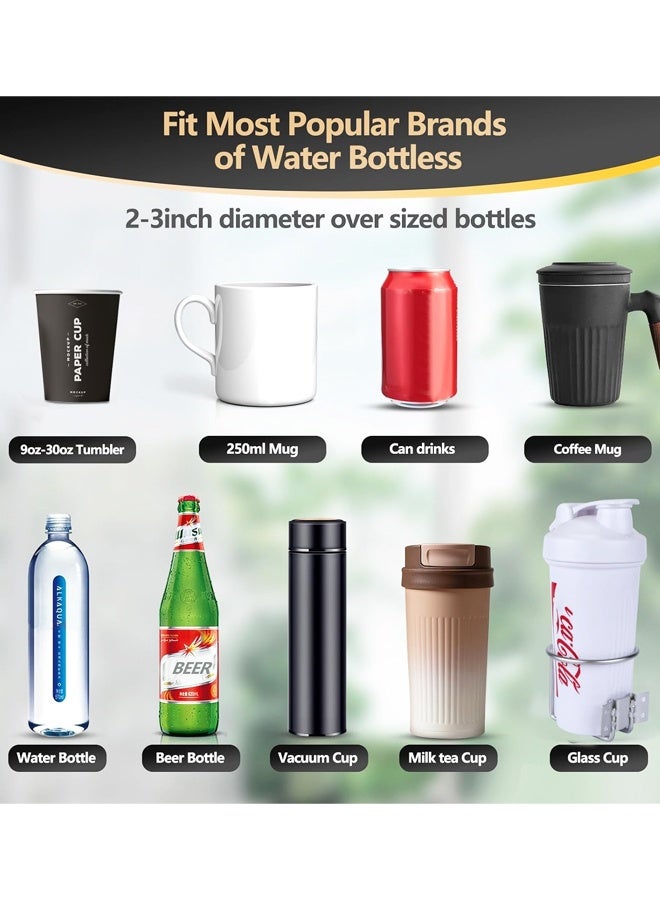 حامل أكواب القارب، حامل أكواب عالمي من الفولاذ المقاوم للصدأ، مناسب للقوارب والشاحنات والمركبات الترفيهية والجرار والأرجوحة الخشبية الخارجية - Image 3