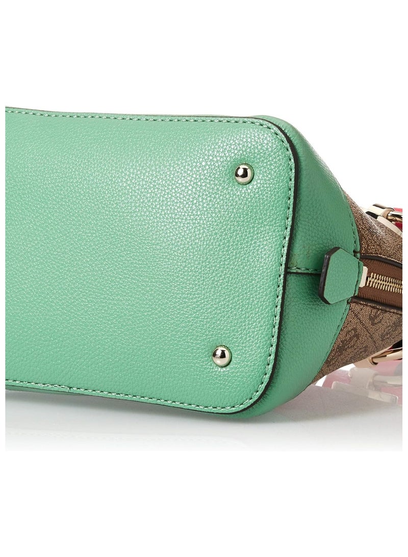 GUESS Women's Bag Printed Shell Bag Handbag Shoulder Bag Letter Crossbody  - Image 3