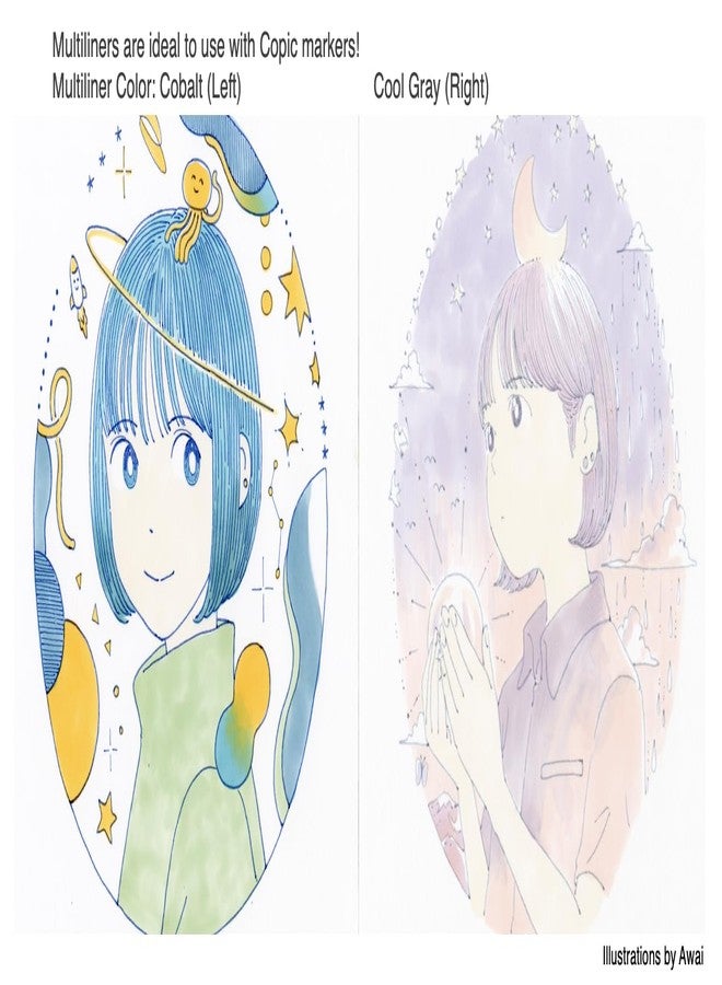 Copic Multiliner Set, 10-Pen Complete Color Set - 0.1mm - Image 3