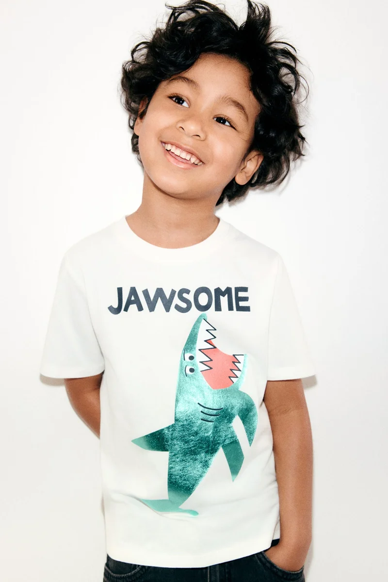 H&M Printed cotton T-shirt