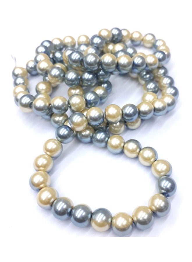 إسكدنيا 100 قطعة من خرز زجاجي مصطف 0.8سم - Image 3