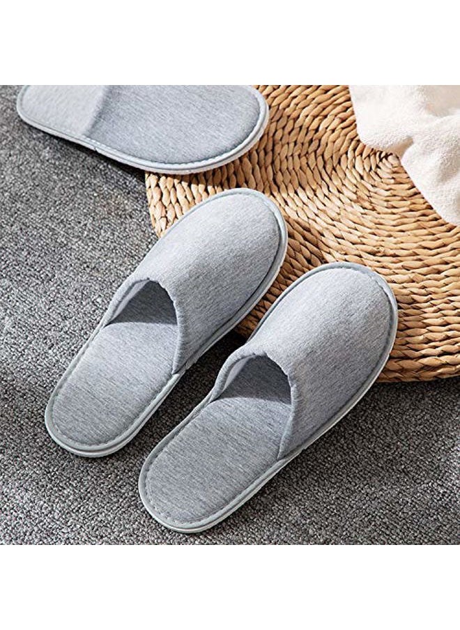 Rocutus 2 Pair Disposable Slippers,Disposable Slippers Bulk Guest Slippers,Travel Portable Polyester-cotton Slippers Home Interior Slippers Hotel Special Anti-skid Shoes Cotton Trailer  - Image 4