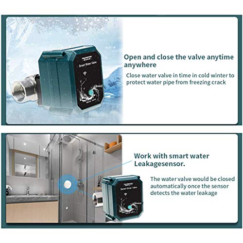Frankever DN20 Smart Water Valve 3/4 inch WIFI Remote Control Faucet Timer for Hose Compatible with Alexa Google Home (WIFI,DN20(3/4")) - Image 5