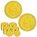 SpinLaLa 100 Count Plastic Gold Coins Set Pirate Treasure Gold Play Coins for Party Theme Props Decorations Lucky Draw Games Treasure Hunt - Image 4