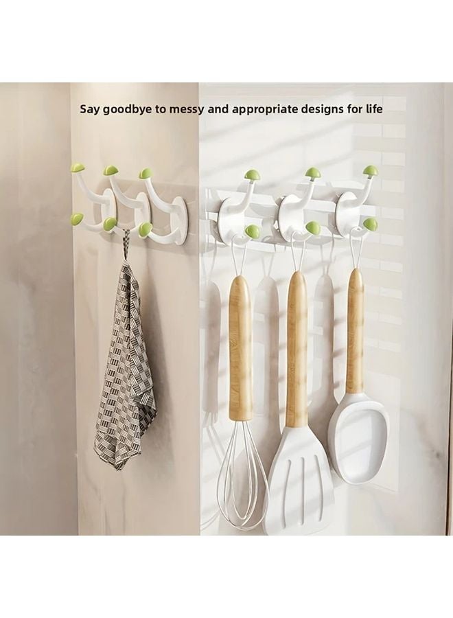 3 Pack Purple Adhesive Hooks No Drill Strong Hold For Kitchen Bathroom Fridge - Image 3