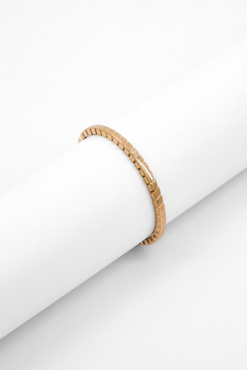 LACOSTE Women Stainless Steel Fashionable Bangle, Gold  - Image 1