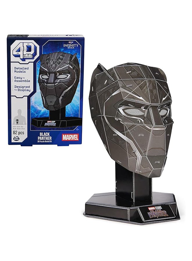 SPIN MASTER 4d Build - Black Panther" Puzzle Black By Black Panther  - Image 1